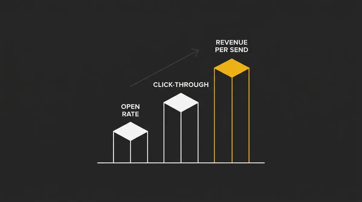 Email performance visualized as a path toward revenue growth