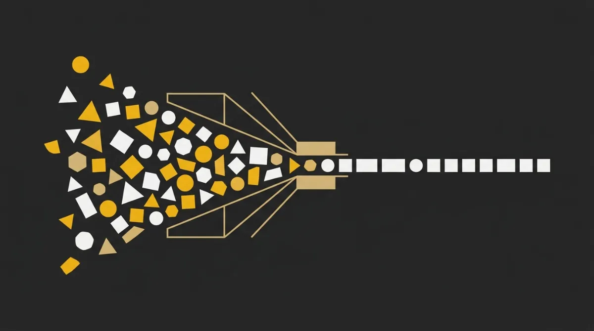 A representation of traffic segments becoming qualified subscribers