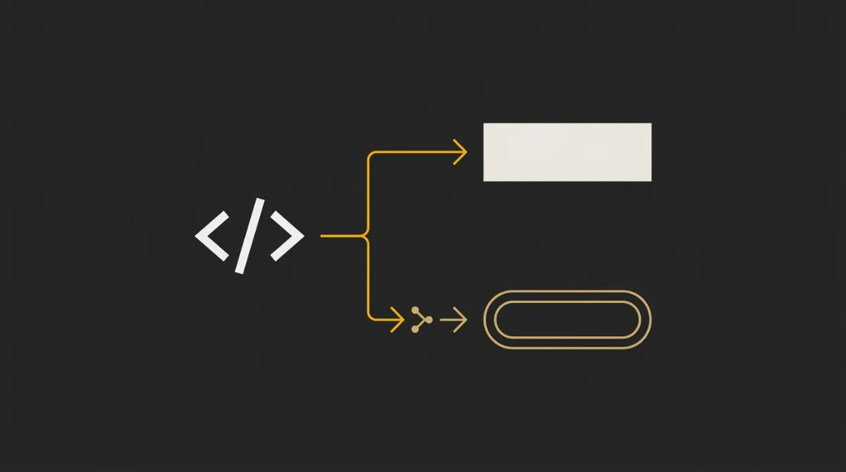 Conditional rendering flow showing code routing for rounded VML buttons in Outlook