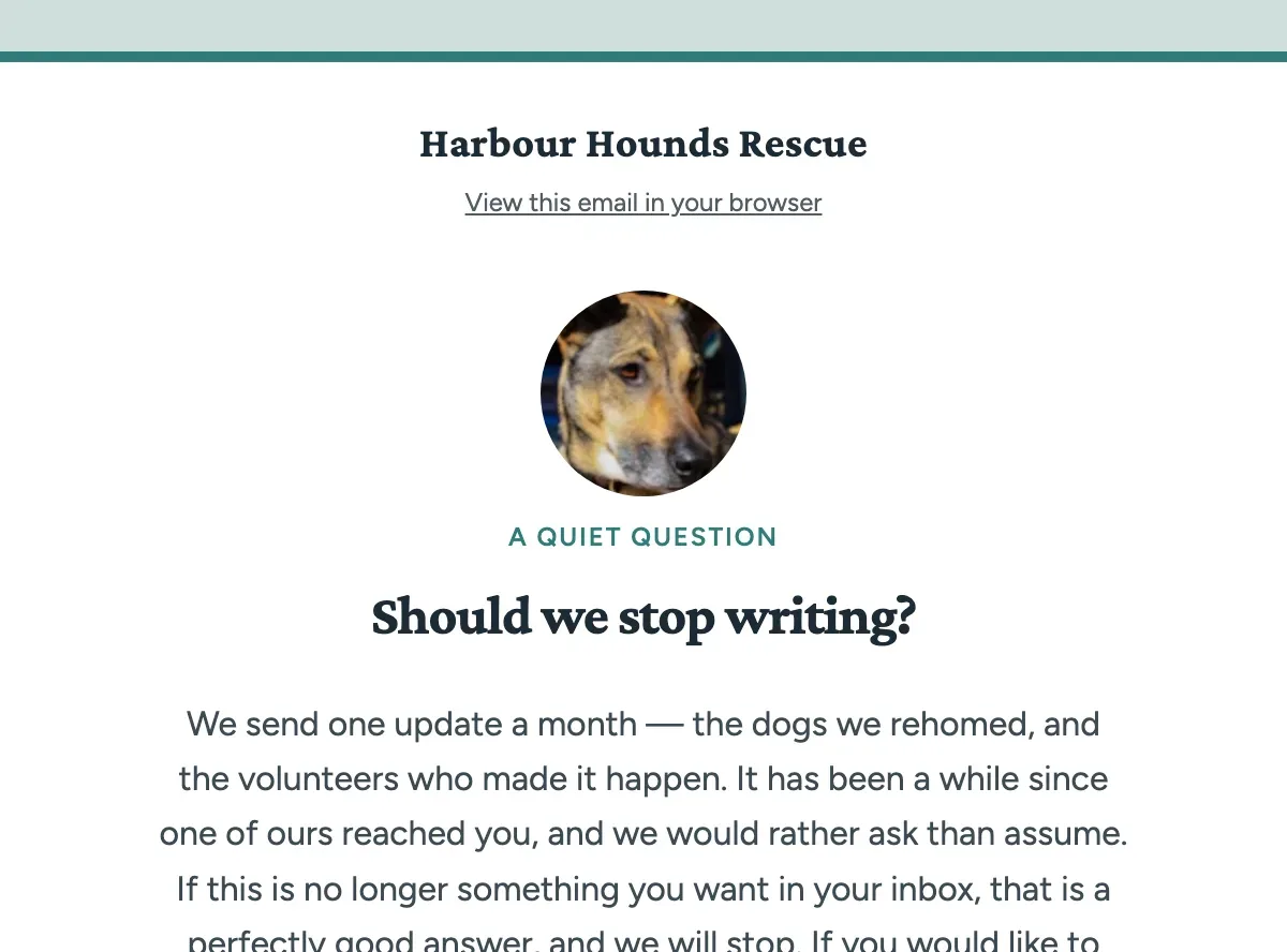 The break-up re-engagement emails for Mailchimp