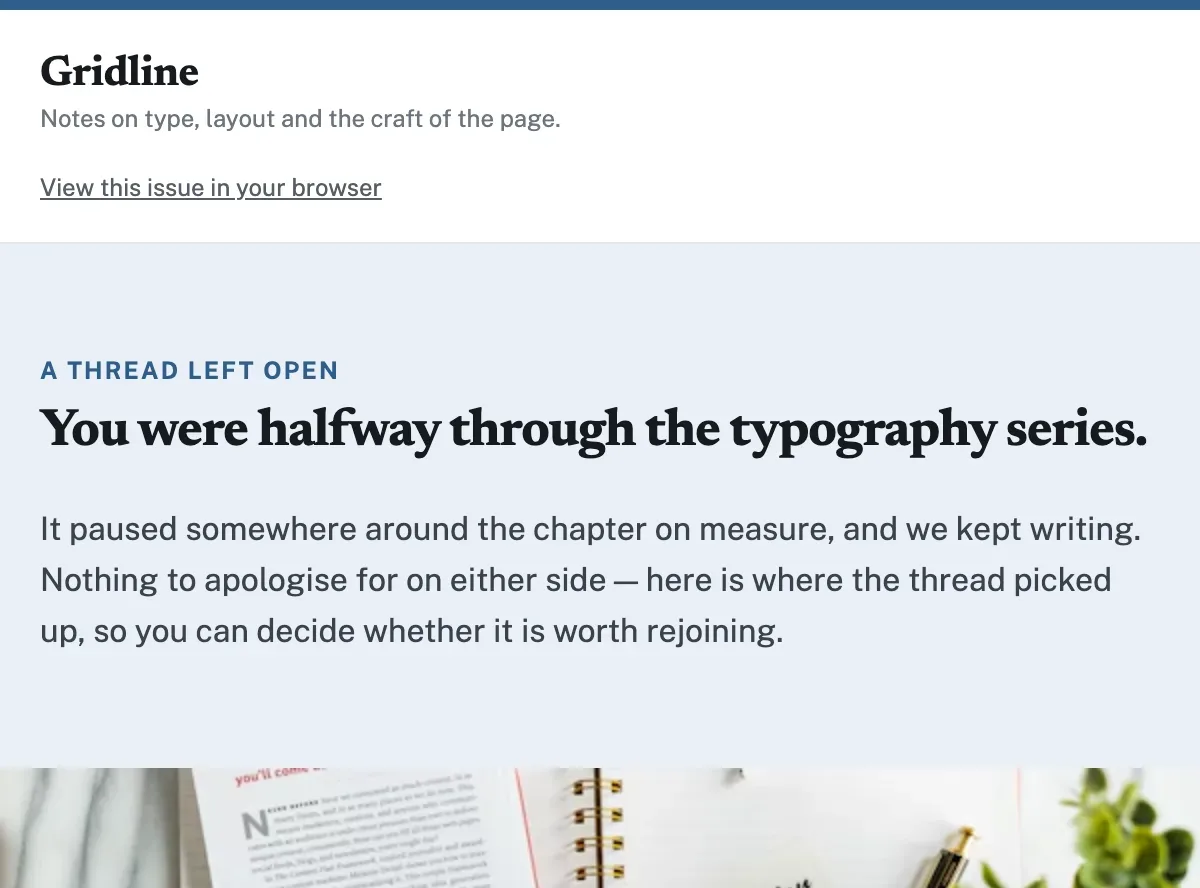 What You Missed Digest for typography business in Mailchimp