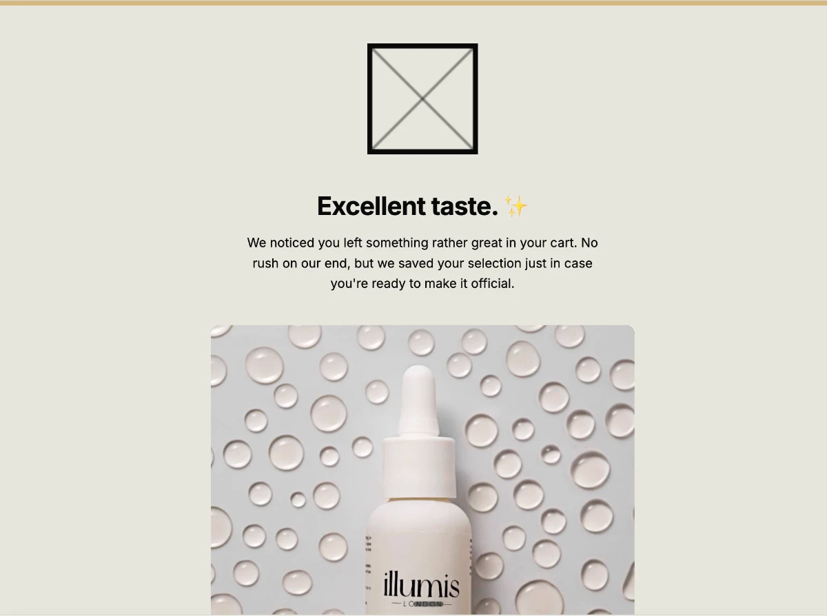 Abandoned cart — Mailchimp