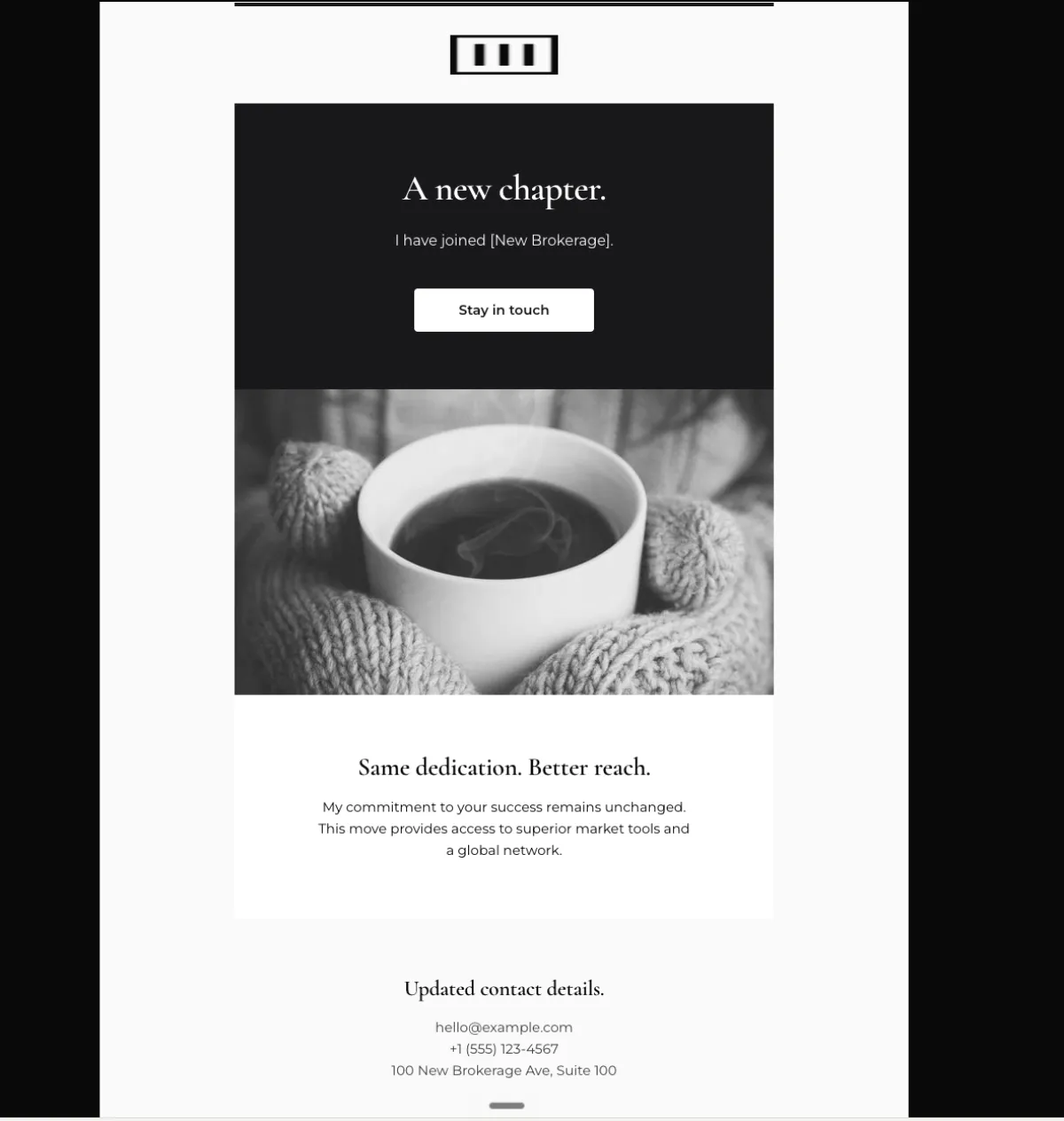 Joining a new brokerage — Mailchimp