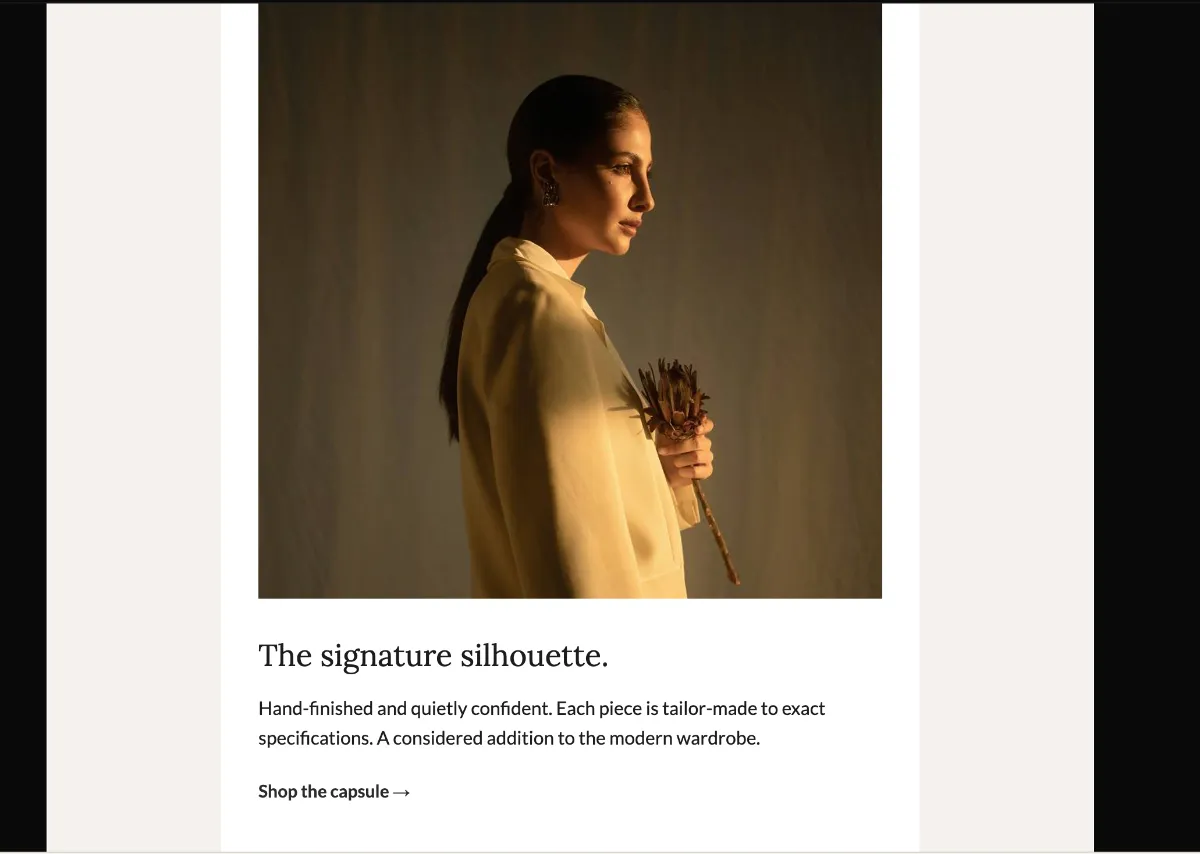 Womenswear VIP early access — Klaviyo