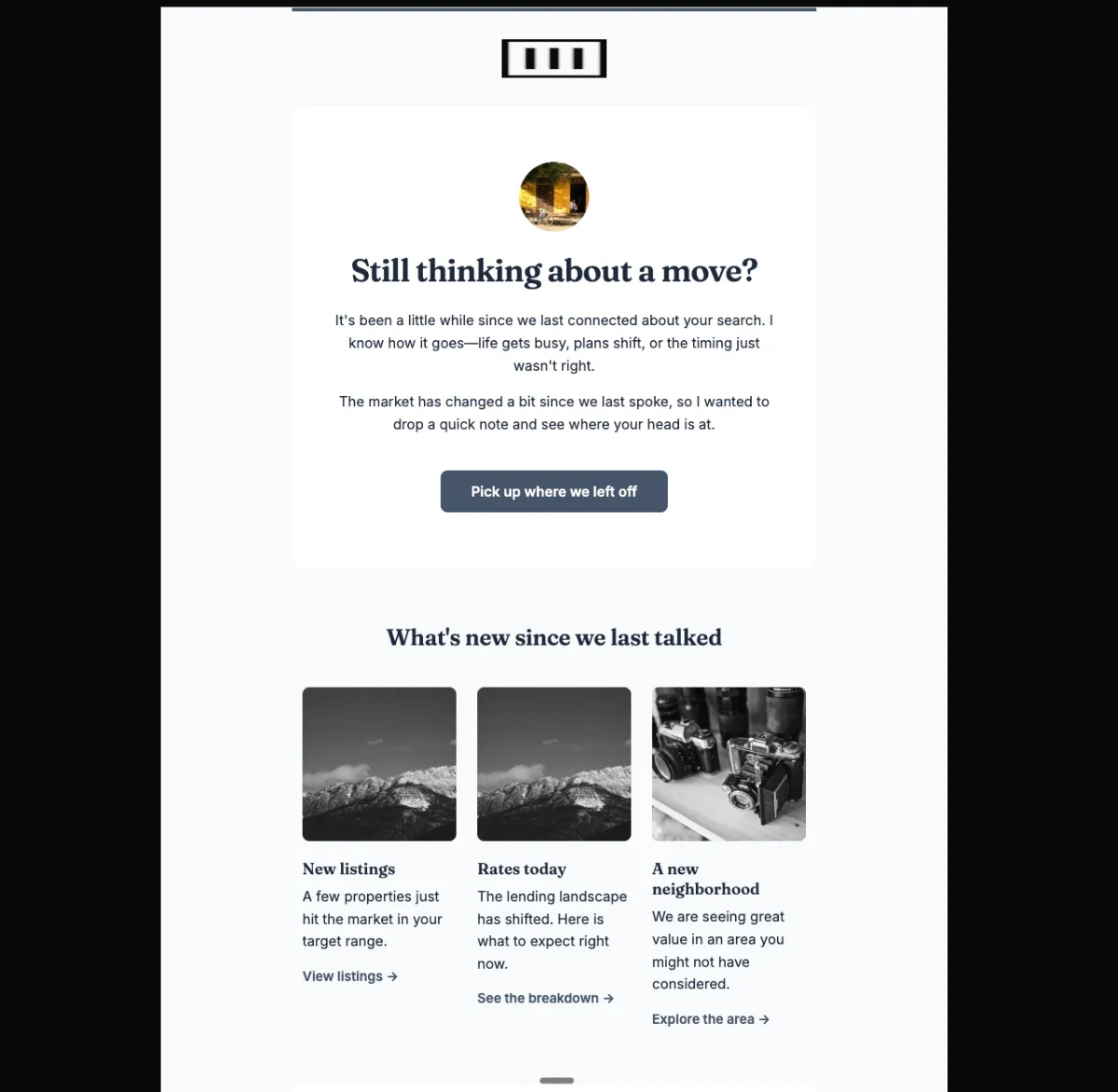 Dormant buyer win-back — Mailchimp