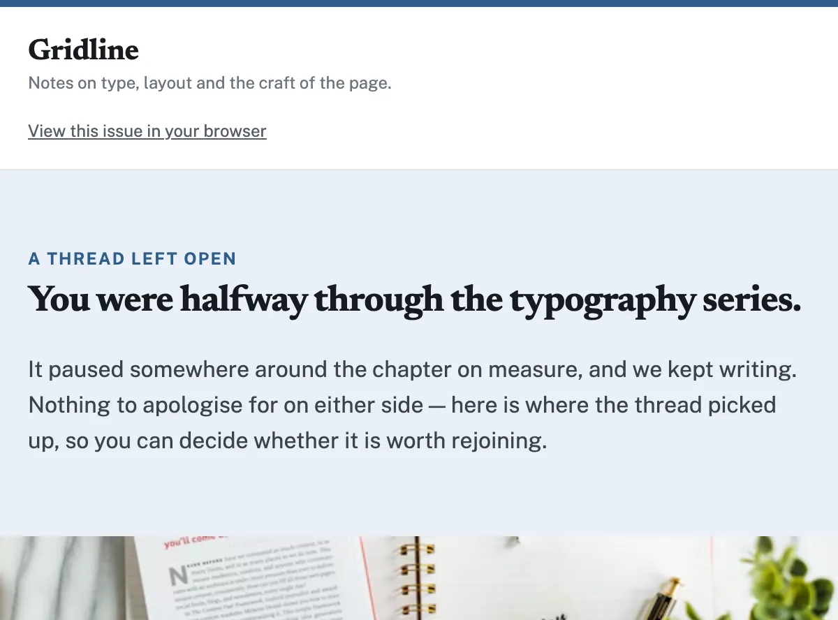 What you missed digest for a design newsletter — Mailchimp